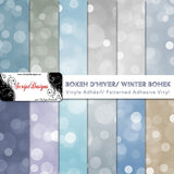Winter Bokeh - Patterned Adhesive Vinyl  (12 Different designs available)