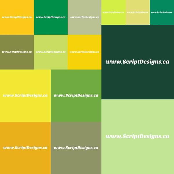Oracal 631 - Les tons vert et jaune (15 couleurs)
